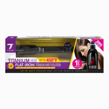 Tyche Titanium Heat 1.5” Flat Iron – Professional Series